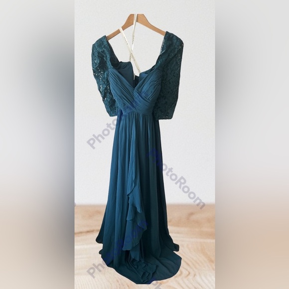 AZAZIE Nanette Ink Blue Evening/Formal Dress Size 18 - Picture 2 of 9